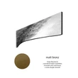 Kép 1/2 - Glass Design Foglia matt bronz 150 mm bútorfogantyú FOGLIABZCF128