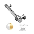Kép 1/2 - Glass Design M510 matt üveg / arany 130 mm bútorfogantyú M510S01F3CF96