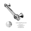 Kép 1/2 - Glass Design M510 matt üveg / fényes króm 200 mm bútorfogantyú M510S01F4CF128