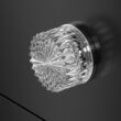 Kép 1/2 - Glass Design RAY víztiszta üveg / fényes króm bútorfogantyú Ø 42 mm