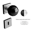 Kép 1/2 - Glass Design SFERA Home négyzetrozettás gomb kilincsgarnitúra