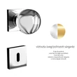 Kép 1/2 - Glass Design SFERA Home négyzetrozettás gomb kilincsgarnitúra