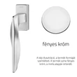 Kép 1/2 - Linea Cali Aqua ablakfélkilincs