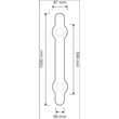 Kép 2/5 - Arte 596 mm furattáv