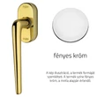 Kép 1/2 - Linea Cali Brixia ablakfélkilincs Smart Block rendszerrel