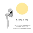 Kép 1/3 - Olivari Agata szuperarany ablakfélkilincs