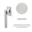 Kép 1/3 - Olivari Bios matt króm ablakfélkilincs