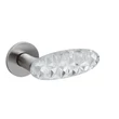 Kép 1/4 - Olivari Crystal Diamond matt króm - üveg körrozettás kilincsgarnitúra