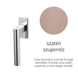 Kép 1/3 - Olivari Euclide Q szatén szuperréz ablakkilincs