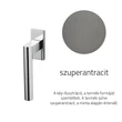 Kép 1/3 - Olivari Euclide Q szuperantracit ablakkilincs