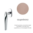Kép 1/3 - Olivari Marilyn szuperbronz ablakfélkilincs