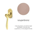 Kép 1/3 - Olivari Orvieto szuperbronz ablakfélkilincs