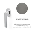 Kép 1/3 - Olivari Planet szuperantracit ablakfélkilincs