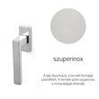 Kép 1/3 - Olivari Planet Q szuperinox ablakfélkilincs