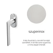 Kép 1/3 - Olivari Tecno szuperinox ablakfélkilincs