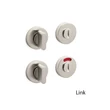 Kép 1/4 - Olivari Link szatén szupernikkel WC alsó körrozetta H200V6