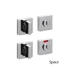 Kép 1/3 - Olivari Space Q WC alsó négyzetrozetta