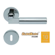 Kép 1/7 - Scoop 1016 Bauhaus polírozott inox kilincsgarnitúra SlideBloc mechanikával