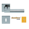 Kép 1/7 - Scoop 1016 polir inox kilincsgarnitúra SlideBloc mechanikával