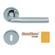 Kép 1/7 - Scoop 1101 Duo polírozott inox kilincsgarnitúra SlideBloc mechanikával