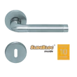Kép 1/7 - Scoop 1101 Duo inox kilincsgarnitúra SlideBloc mechanikával