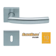 Kép 1/7 - Scoop 1003 Geo inox kilincsgarnitúra SlideBloc mechanikával