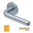 Kép 1/7 - Scoop 1200 Image II inox kilincsgarnitúra SlideBloc mechanikával