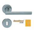 Kép 1/7 - Scoop Jade I 1108 SB inox körrozettás kilincsgarnitúra