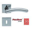 Kép 1/7 - Scoop 1084 Prima PB polírozott inox négyzetrozettás kilincsgarnitúra