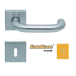 Kép 1/7 - Scoop 1104 Rondo inox kilincsgarnitúra SlideBloc mechanikával
