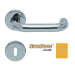 Kép 1/7 - Scoop 1104 Rondo polírozott inox kilincsgarnitúra SlideBloc mechanikával