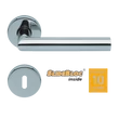 Kép 1/7 - Scoop 1106 Thema polírozott inox kilincsgarnitúra SlideBloc mechanikával