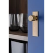 Kép 2/6 - Viefe ARPA PLATE fogantyú talpas gomb 22 mm, alumínium, rusztikus sárgaréz
