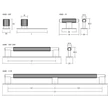 Kép 6/6 - Viefe ARPA PLATE fogantyú talpas 192 mm, alumínium, rusztikus sárgaréz