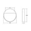 Kép 3/3 - Viefe BAU fogantyú 64 mm, fém, matt nikkel