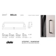 Kép 4/4 - Viefe BELLA fogantyú 160 mm, fém, csiszolt vörösréz