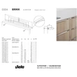 Kép 2/5 - Viefe BRIKK fogantyú  32 mm, alumínium, szálcsiszolt (inox hatású)