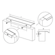 Kép 3/6 - Viefe CURVE fogantyú 128 mm, alumínium, csiszolt szürke