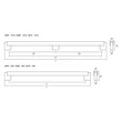 Kép 9/9 - Viefe DUO Big frontról szerelhető fogantyú, 480mm, fém-fa, csiszolt láva szürke - tölgy 0668480NM2716