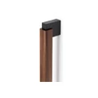 Kép 2/10 - Viefe DUO Big frontról szerelhető fogantyú, 480/960mm, fém-fa, csiszolt láva szürke - dió 0668960NM2717