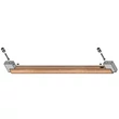 Kép 8/9 - Viefe DUO Big frontról szerelhető fogantyú, 480mm, fém-fa, csiszolt láva szürke - tölgy 0668480NM2716