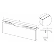 Kép 5/5 - Viefe FORMA fogantyú 19 élbe ültethető, 1197 mm, alumínium, szálcsiszolt (inox hatású)