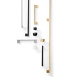 Kép 4/5 - Viefe GRAF BIG fogantyú 1168 mm, alumínium, szálcsiszolt (inox hatású)