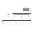 Kép 4/4 - Viefe GRAF BIG fogantyú 1168 mm, alumínium, szálcsiszolt (inox hatású)