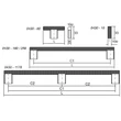 Kép 2/3 - Viefe GRAF mini fogantyú 160 mm, alumínium, sötét sárgaréz NEW