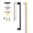 Kép 2/3 - Viefe GRAF mini fogantyú 160 mm, alumínium, sötét sárgaréz 