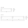 Kép 6/6 - Viefe LINKK fogantyú, 528/1056mm, alumínium, szálcsiszolt (inox hatású) 06431056L24