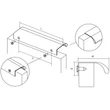 Kép 5/5 - Viefe ONA fogantyú 480-1440 mm, alumínium, csiszolt sötét sárgaréz