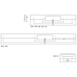 Kép 5/5 - Viefe Peak fogantyú  64 mm, fém, szálcsiszolt (inox hatású)