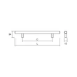 Kép 3/3 - Viefe TUB fogantyú 128 mm rozsdamentes acél, szálcsiszolt